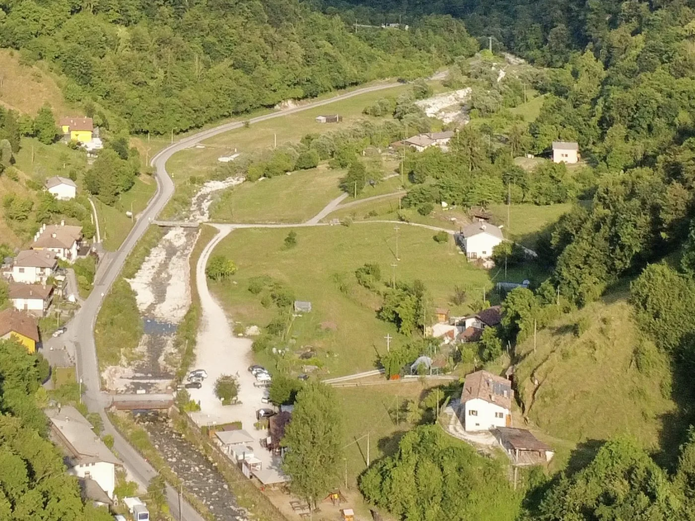 Il fondovalle percorso dal torrente Tegorzo